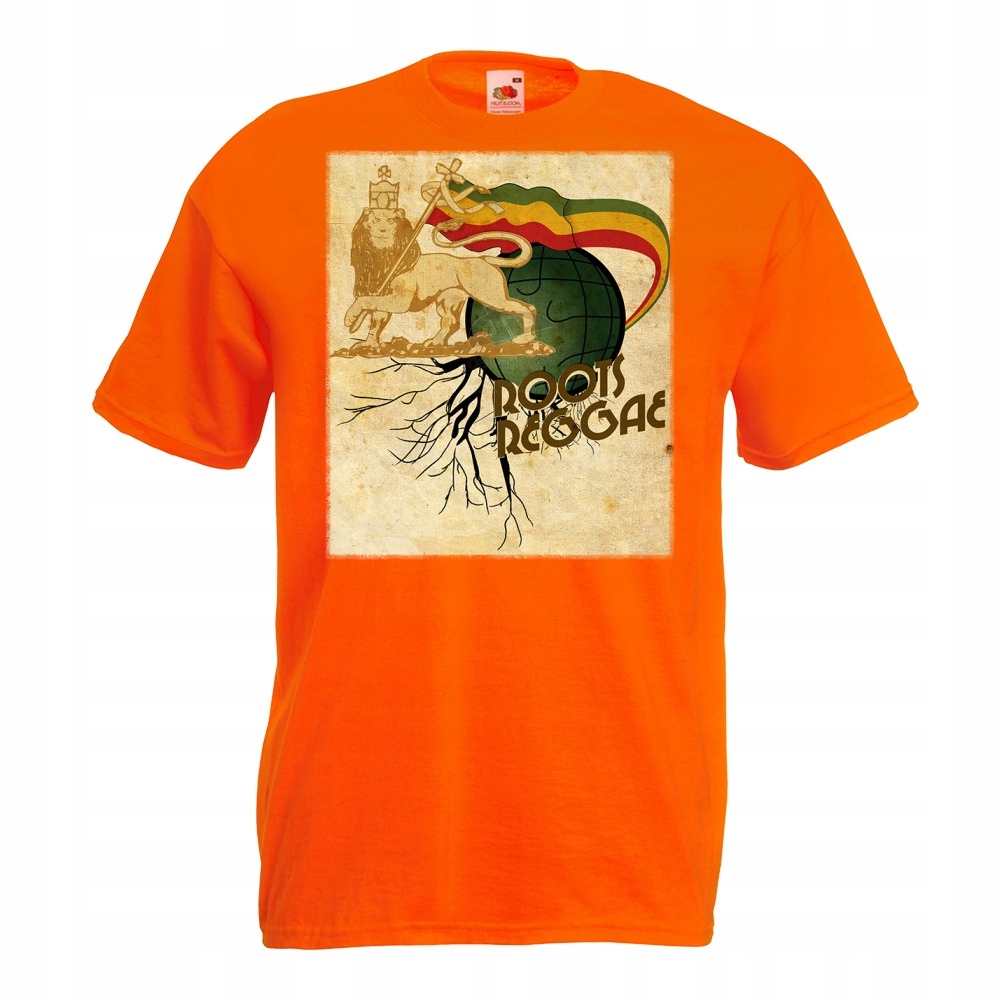 

Koszulka z nadrukiem roots reggae rasta XL pomara