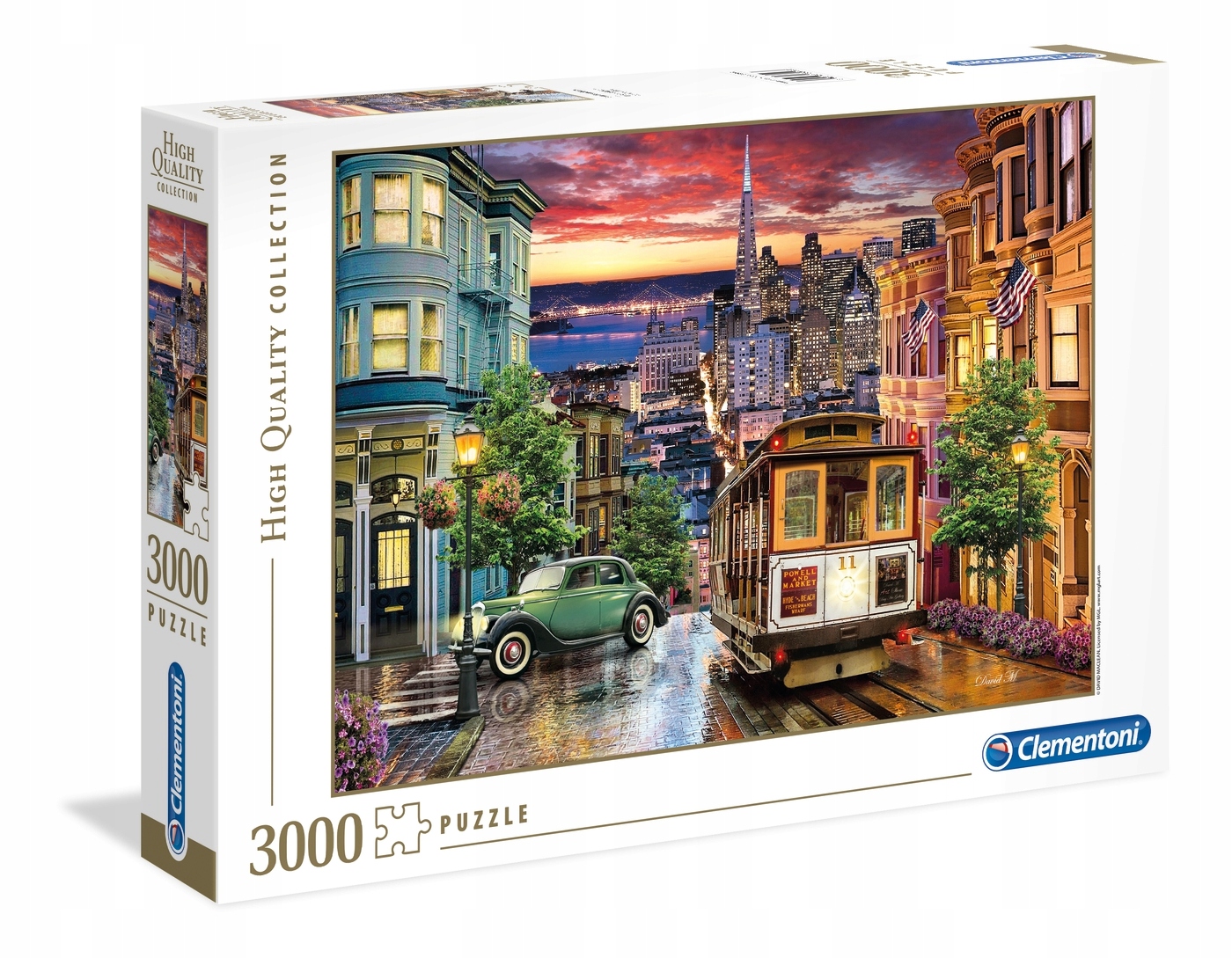 

Puzzle 3000 el. San Francisco Clementoni 33547