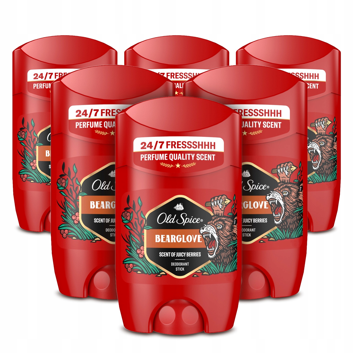 Zestaw Old Spice Bearglove Dezodorant w sztyfcie dla mężczyzn 50ml x6