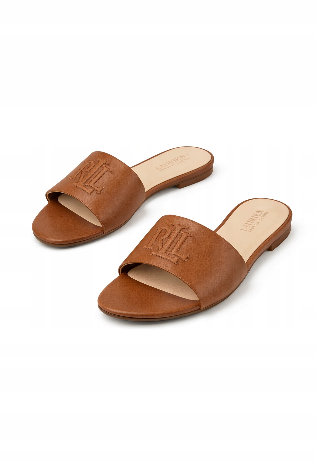 Lauren Ralph Lauren Hnědé Nazouváky S Logem Casual 40,5 I4A