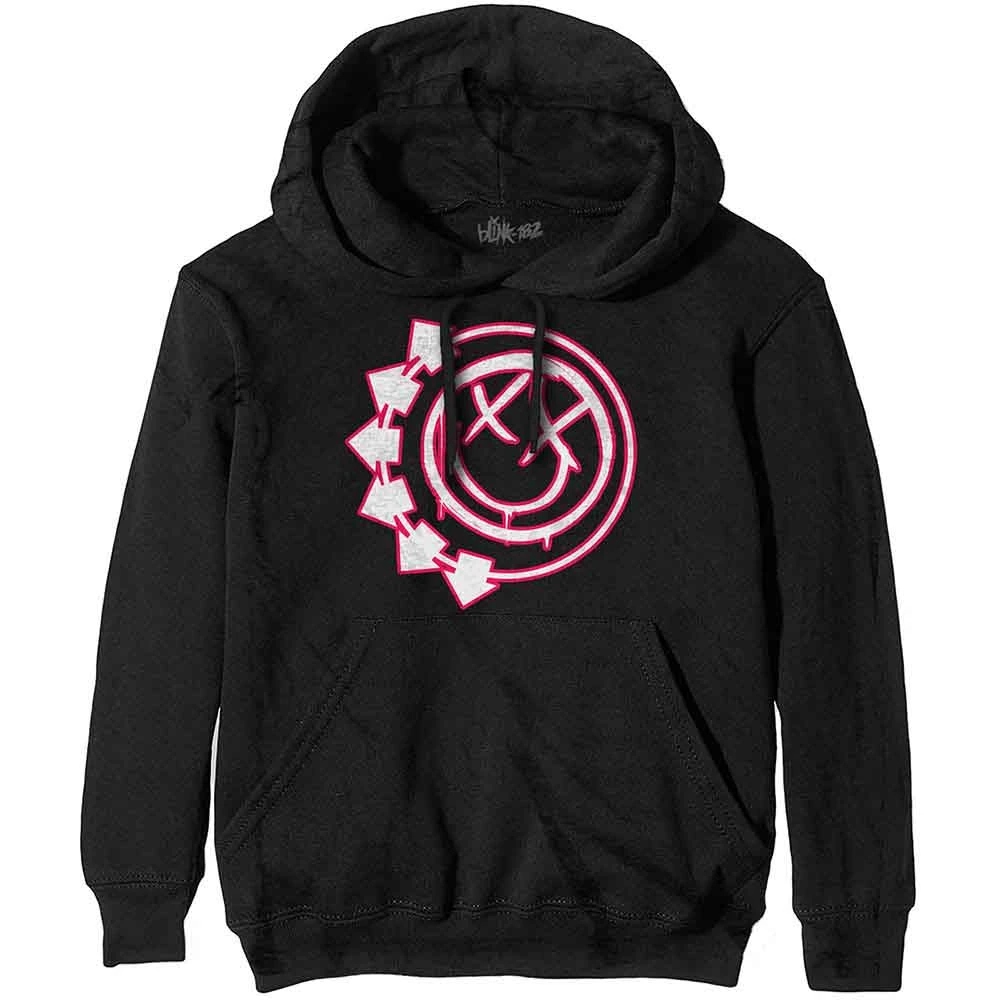 BLINK-182 unisex mikina s kapucí. Six Arrow Smile černá
