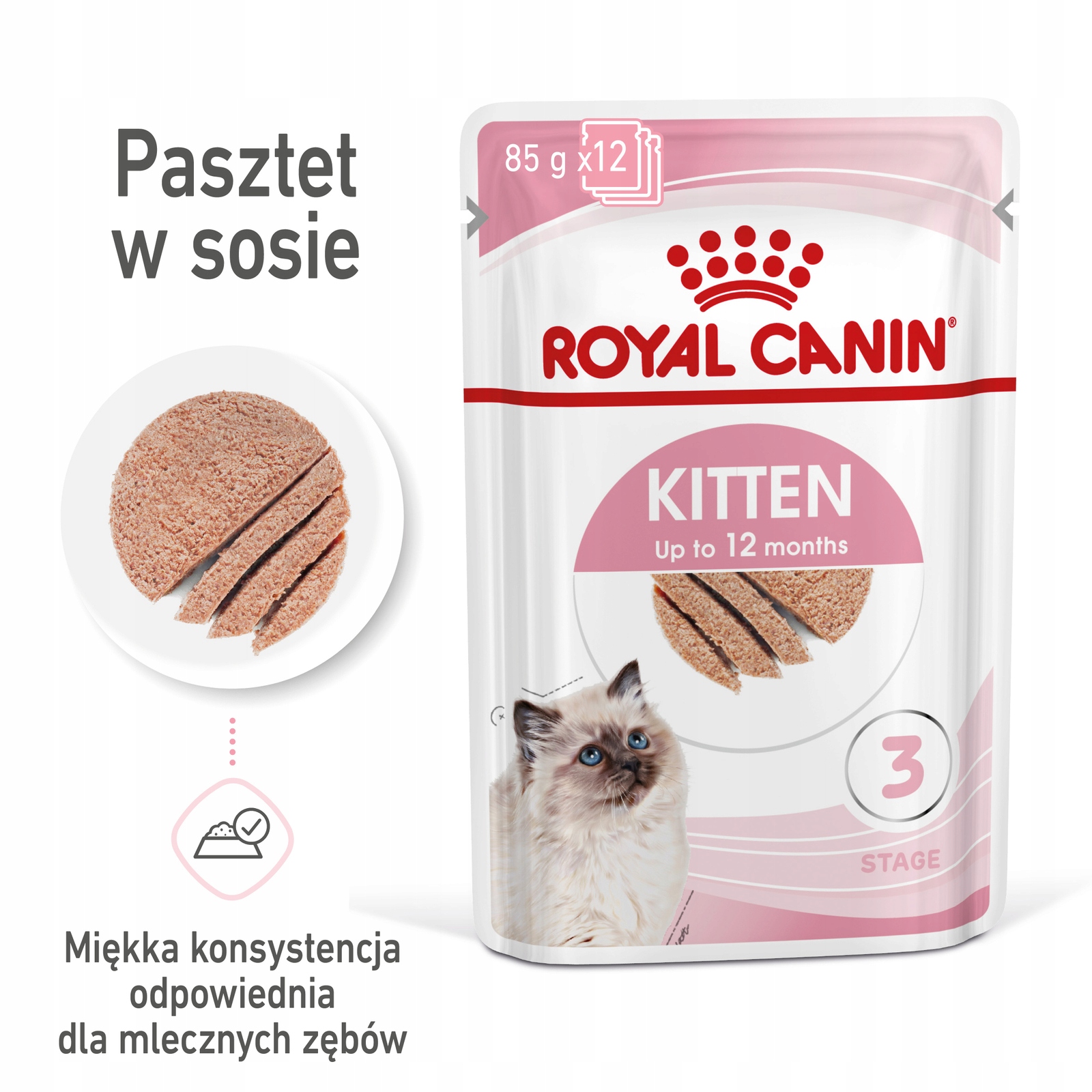Royal Canin Kitten Paštika 12x85 g