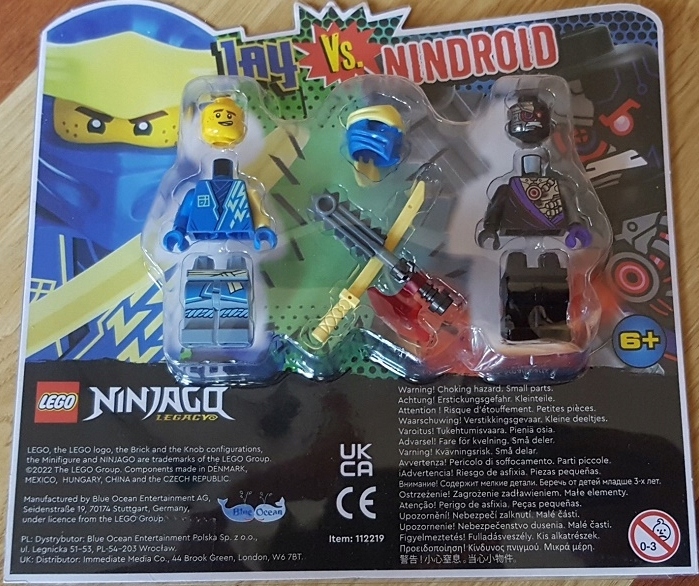 Lego Nowy blister Ninjago pack Jay vs. Nindroid 112219-1
