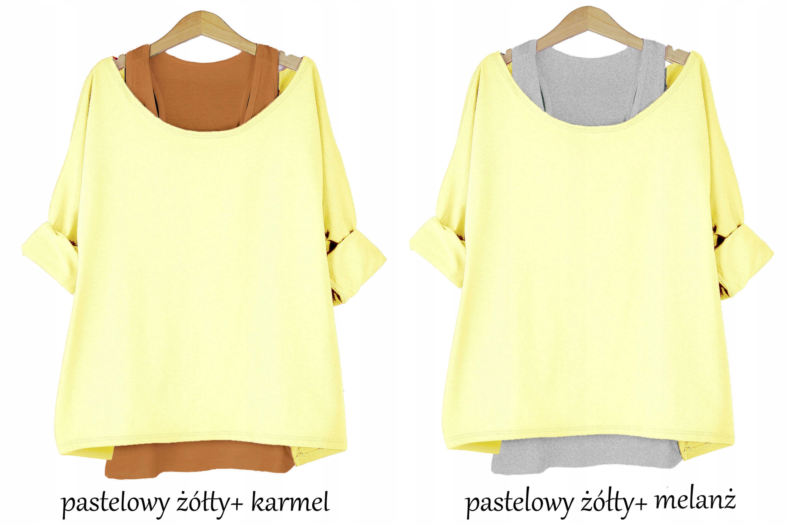 AWANTI kobieca modna oversize KOSZULKA + BOKSERKA Materiał dominujący bawełna