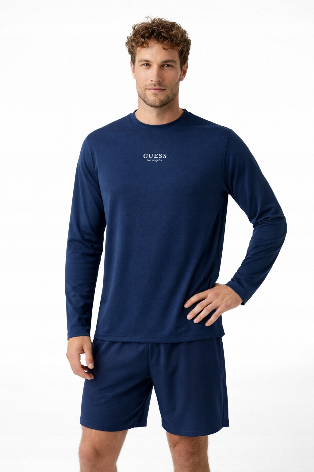 Guess Tmavě Modrá Bavlněná Horní Část Pyžama M I3B