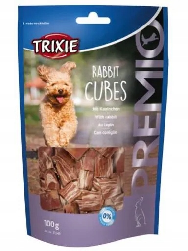 4x Trixie Pamlsek Premio Rabbit Cubes králík 100 g