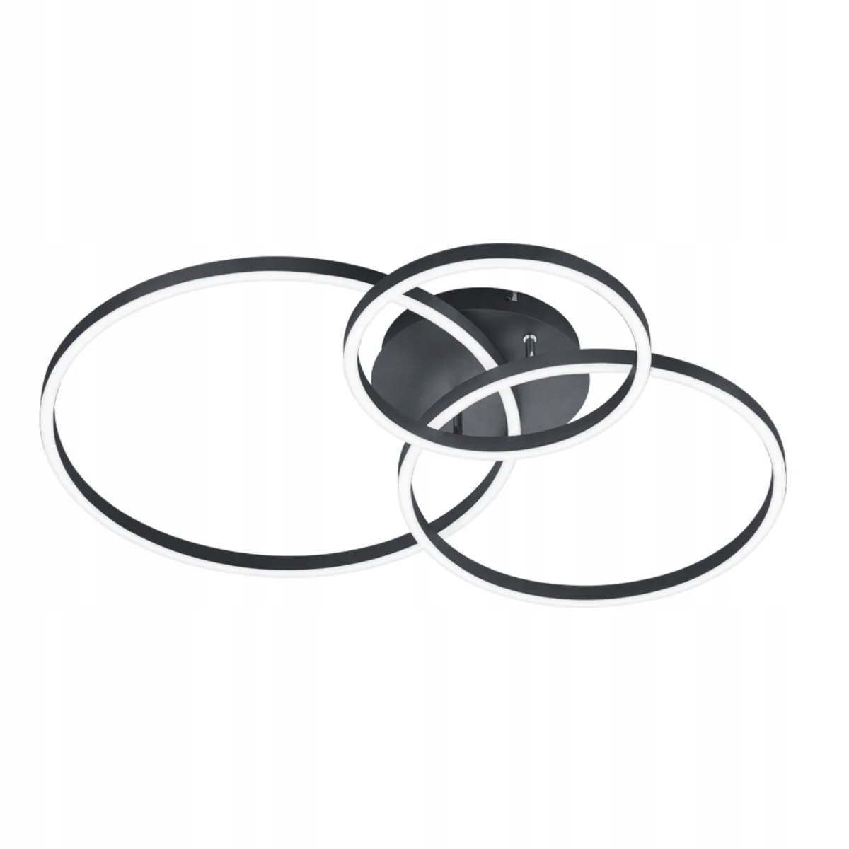 Stropná lampa stropné svietidlo s Led kruhmi, čierna Trio