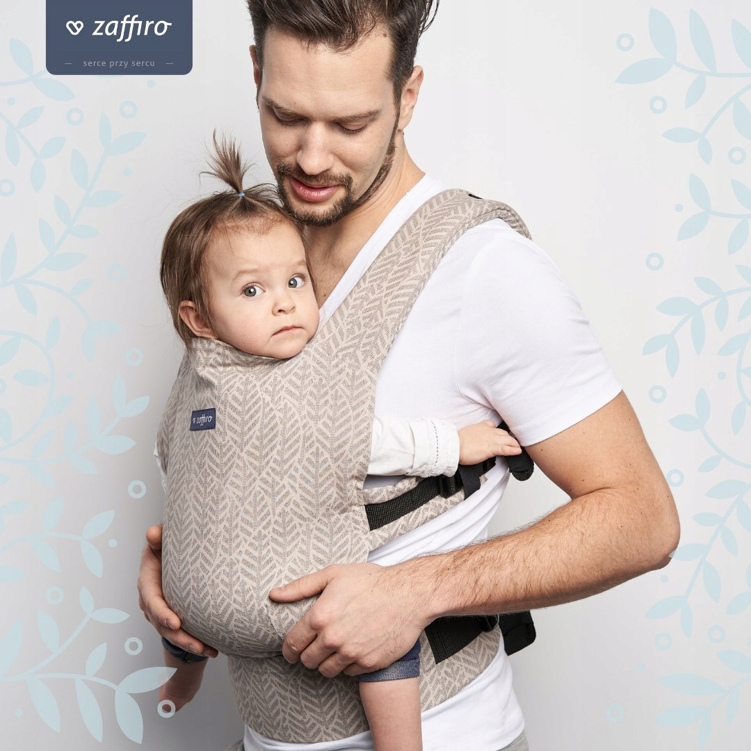 Zaffiro Nosidełko CITY - beige leaves Rodzaj nosidła Klasyczne Miękkie