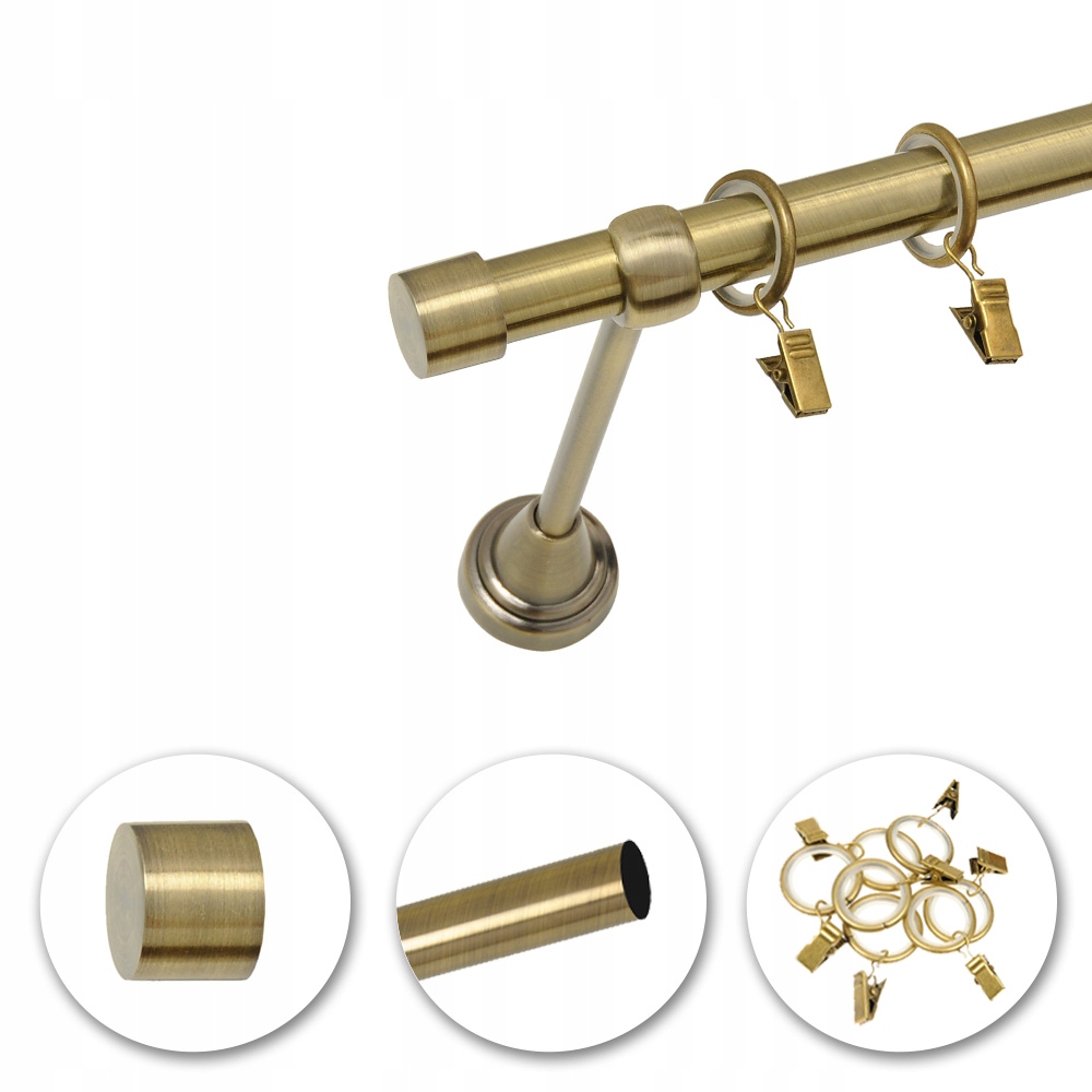 

Karnisz pojedynczy 160 cm 19 mm Solid