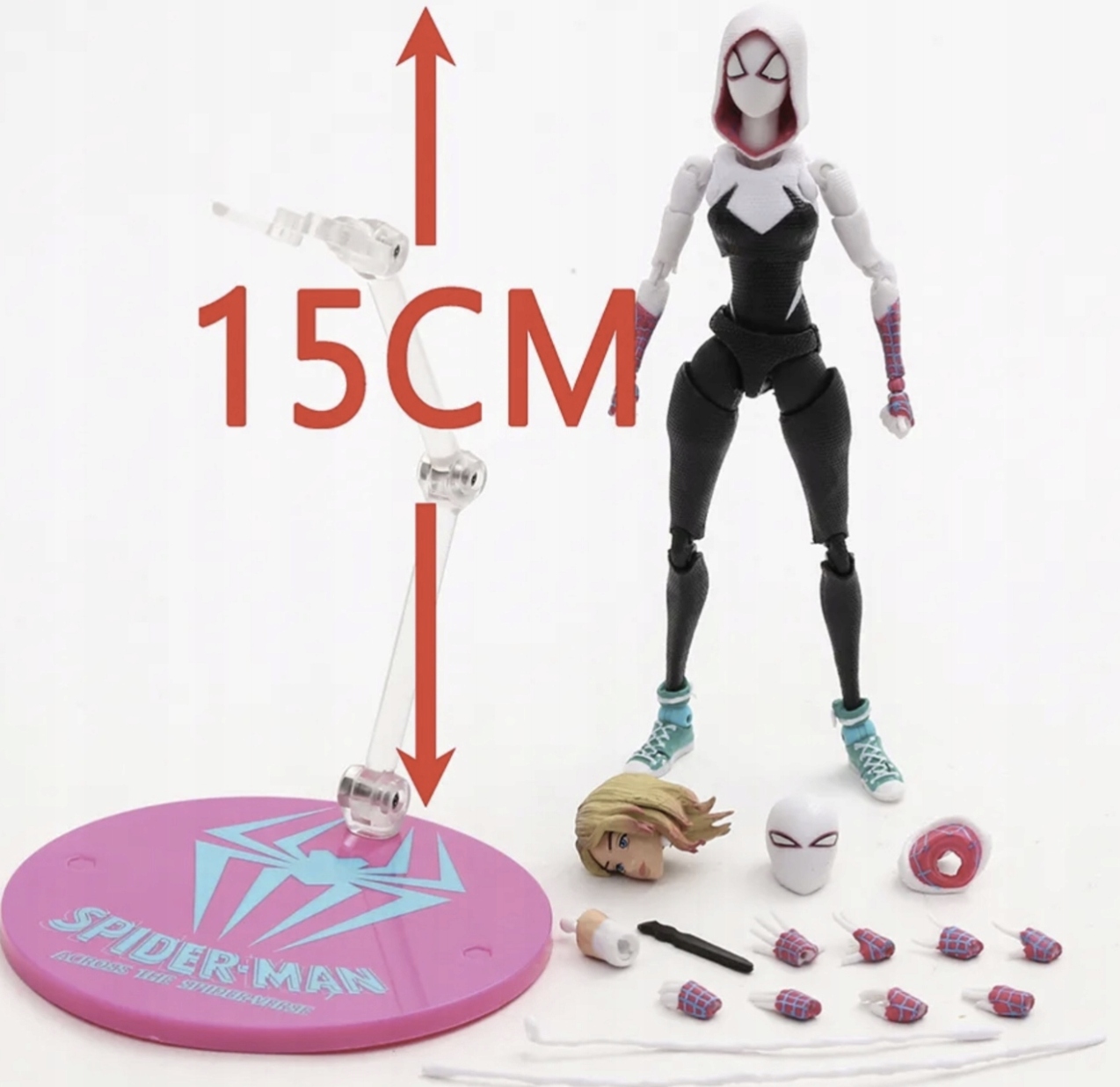 Figurka Spiderman Spider-Verse Spider-Gwen SpiderGwen je pohyblivá