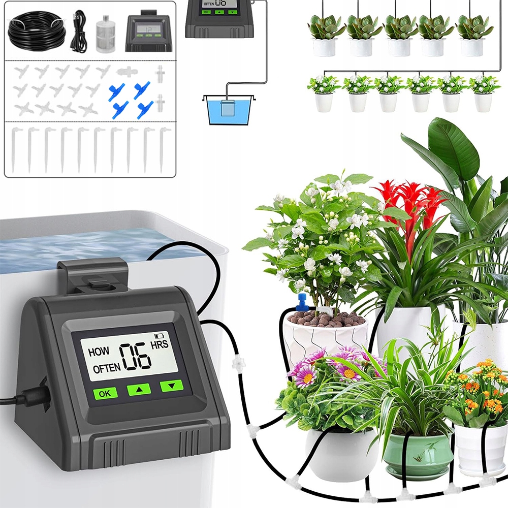 Automatický Zavlažovací Systém Pro Zavlažování Pokojových Rostlin S Časovačem