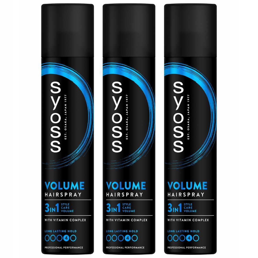 Syoss Volume Silný lak dodávající objem 300 x3
