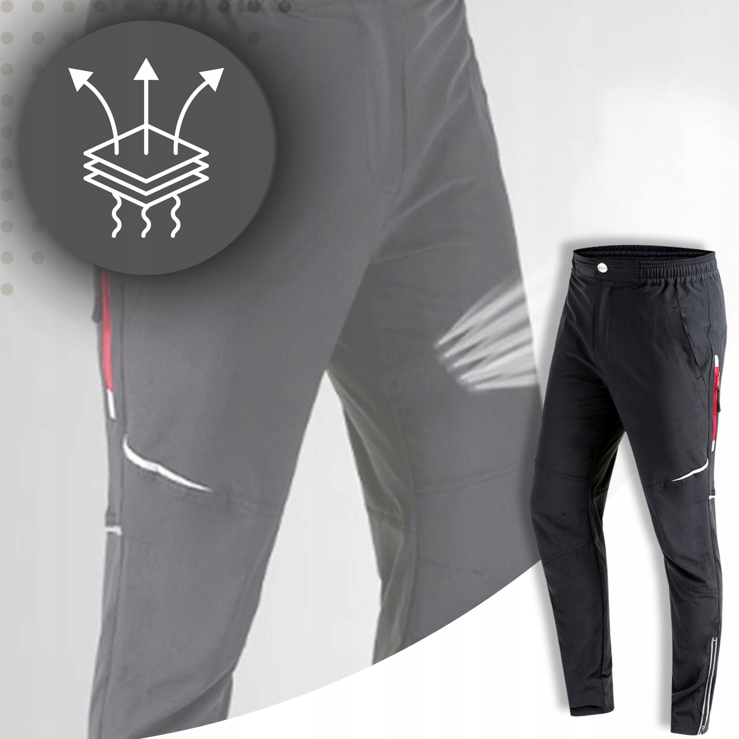 SPODNIE ROWEROWE DAMSKIE DŁUGIE SPODNIE NA ROWER DAMSKIE SPODNIE DRESOWE M Długość nogawki długa