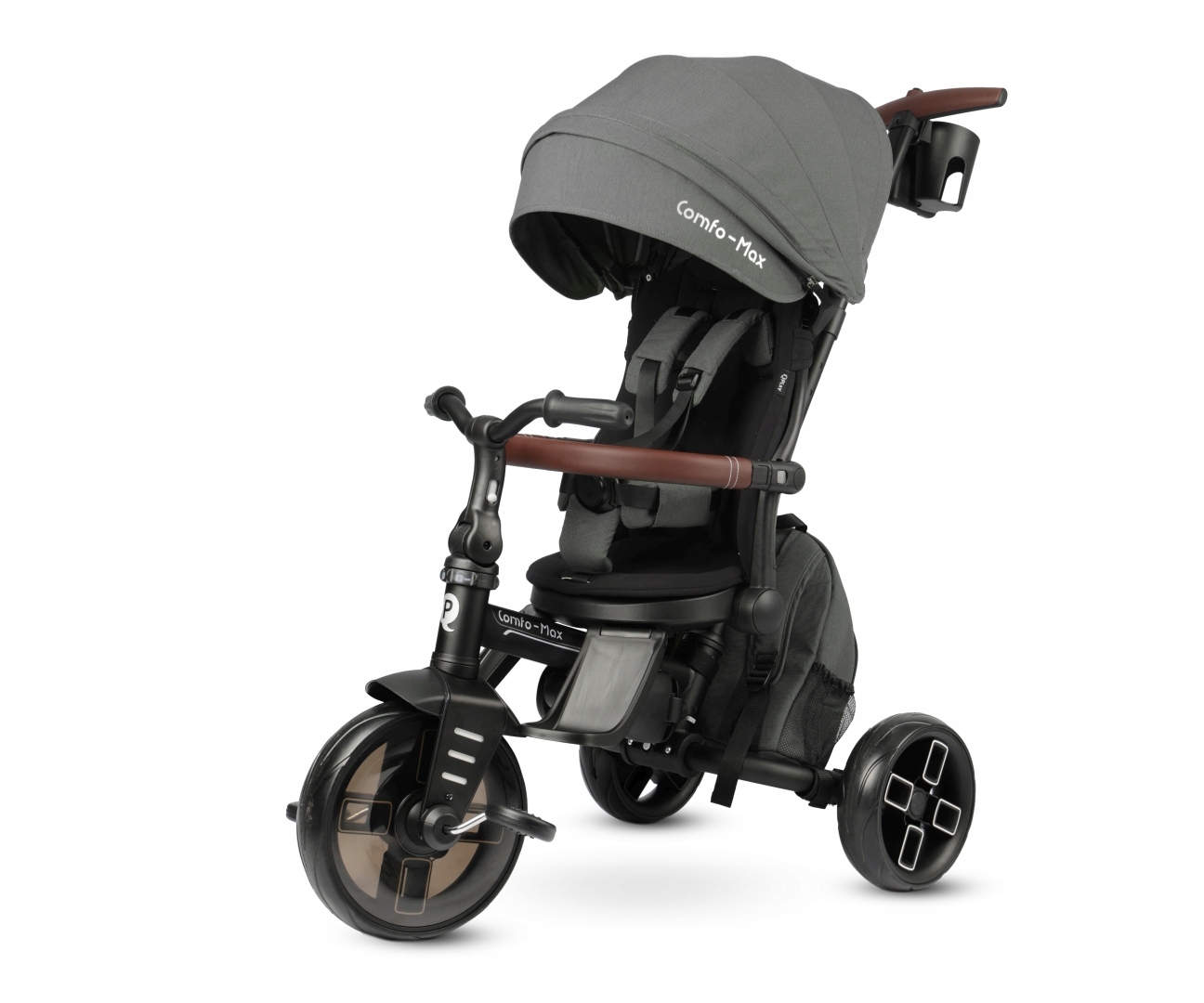 Qplay Rowerek Trójkołowy Comfo Max 360° Grey