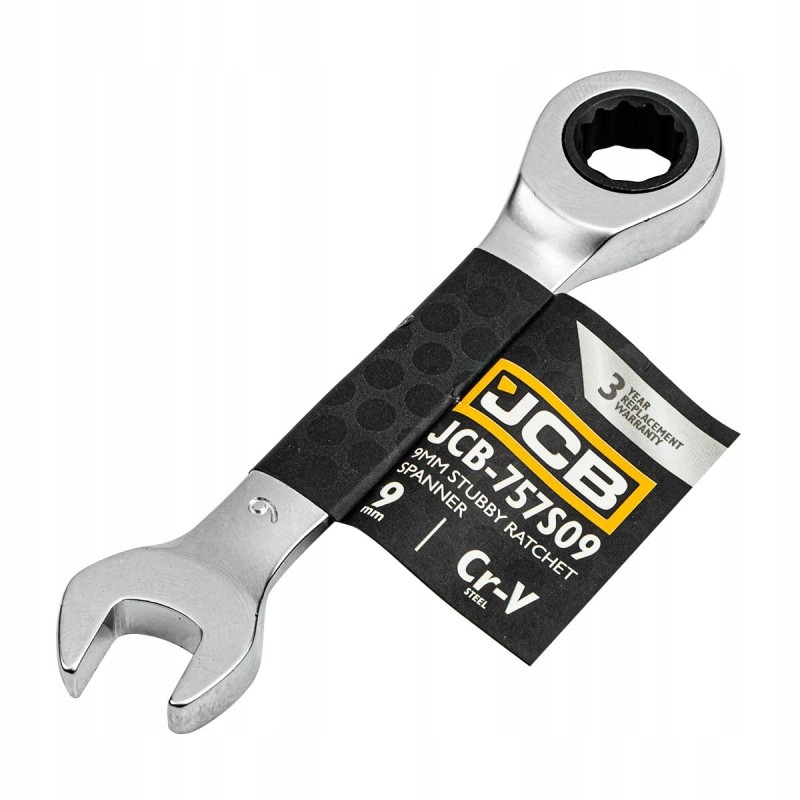 Jcb Klucz płasko-oczkowy z grzechotką 9 mm krótki 90 mm model JCB-757S09