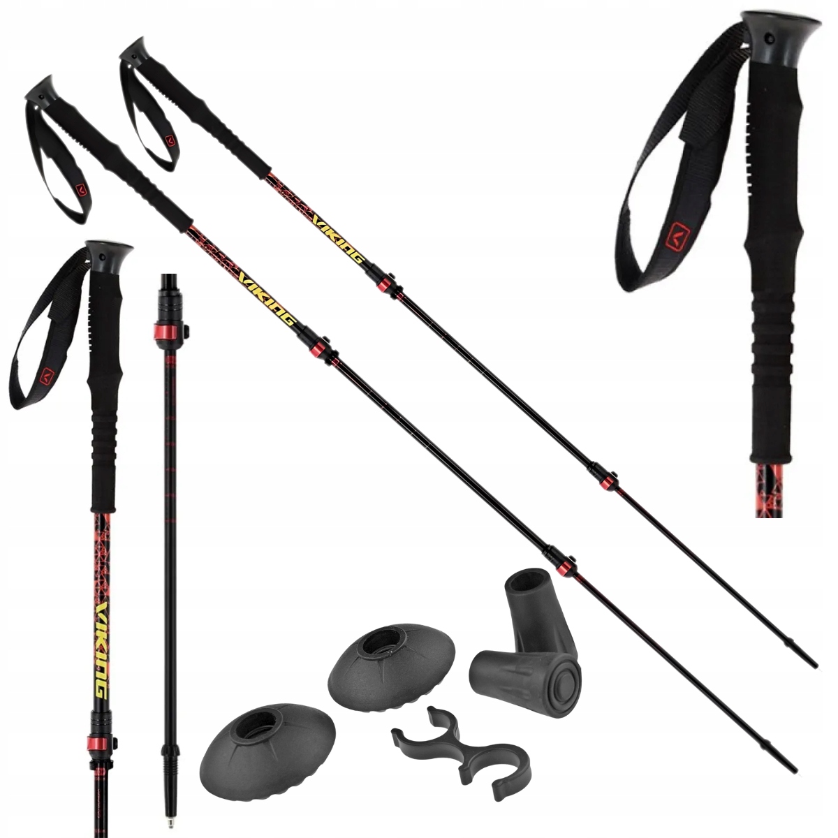 Skládací trekové hole Viking Lhotse 2.0 65-135 cm, nastavitelné