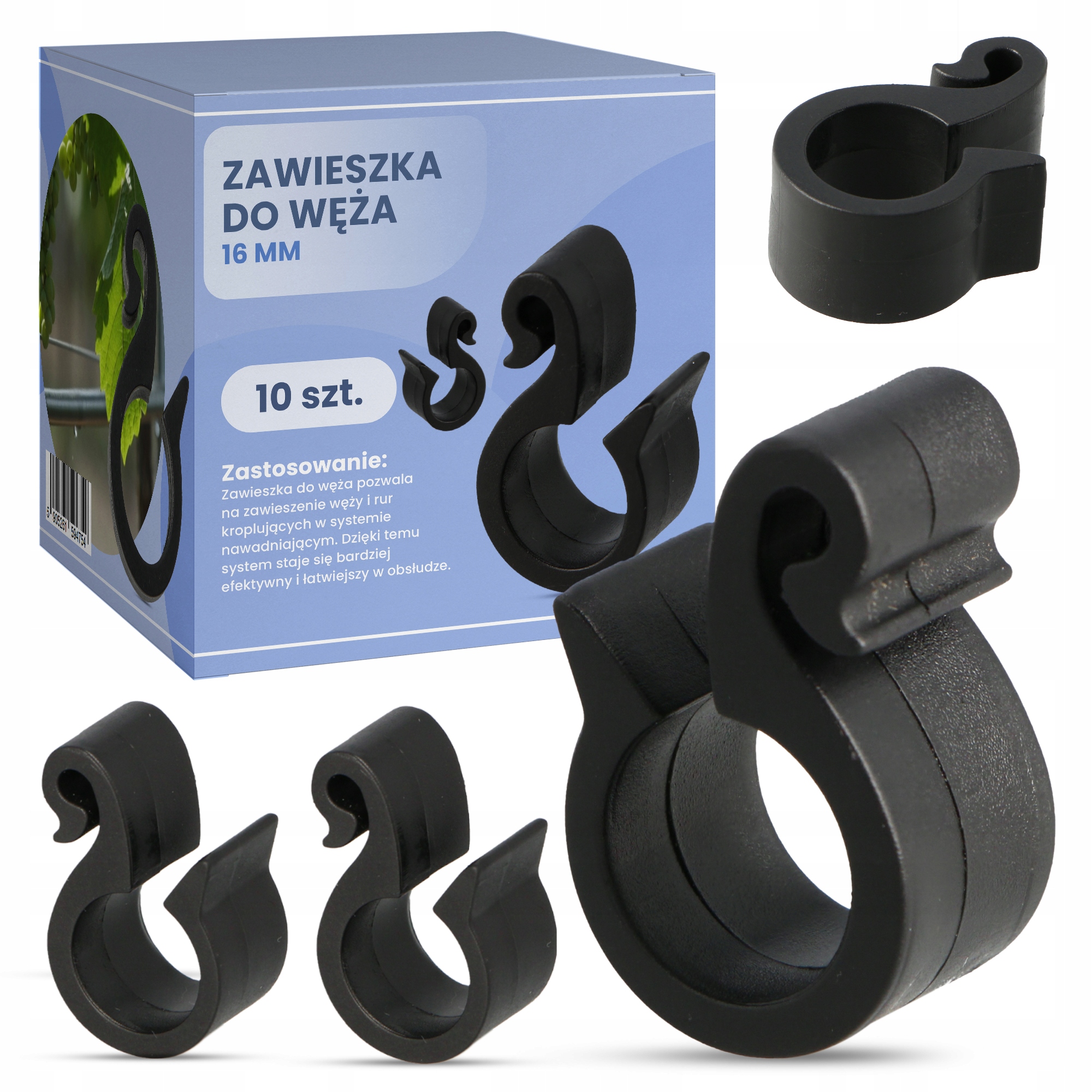 

10x Zawieszka Węża Ogrodowego Nawadniania 16 mm