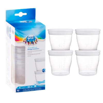 

Canpol Pojemniki Na Pokarm Pokrywki 4 x 180ml