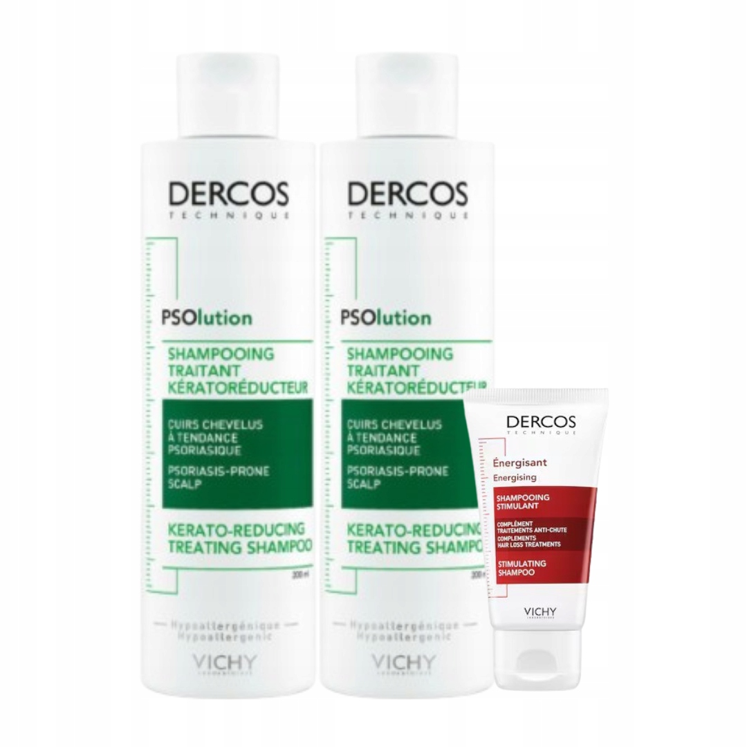 Vichy Dercos Szampon keratolityczny dla skóry z tendencją do łuszczycy-2PAK
