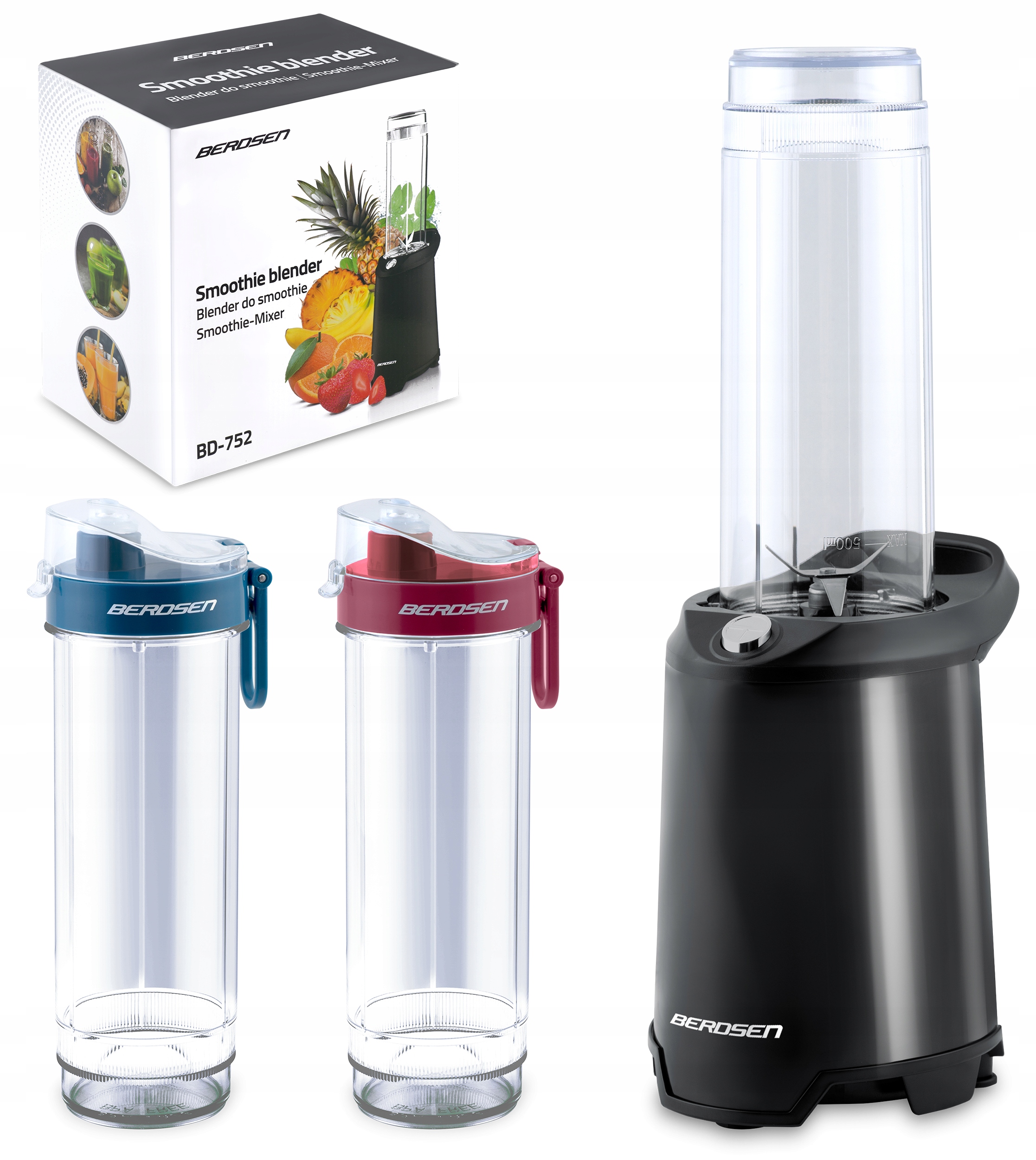Smoothie mixér 350 W BD-752 Berdsen černý