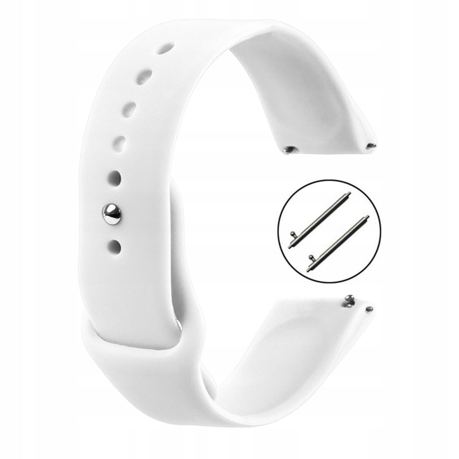 

Pasek Do Smartwatch Silikonowy Biały 22MM