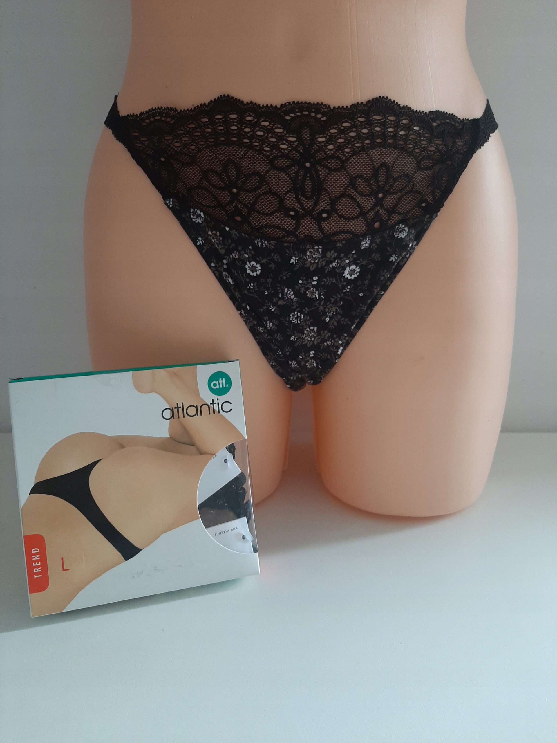 

Stringi damskie Atlantic LP-776 *M* 2szt czarne