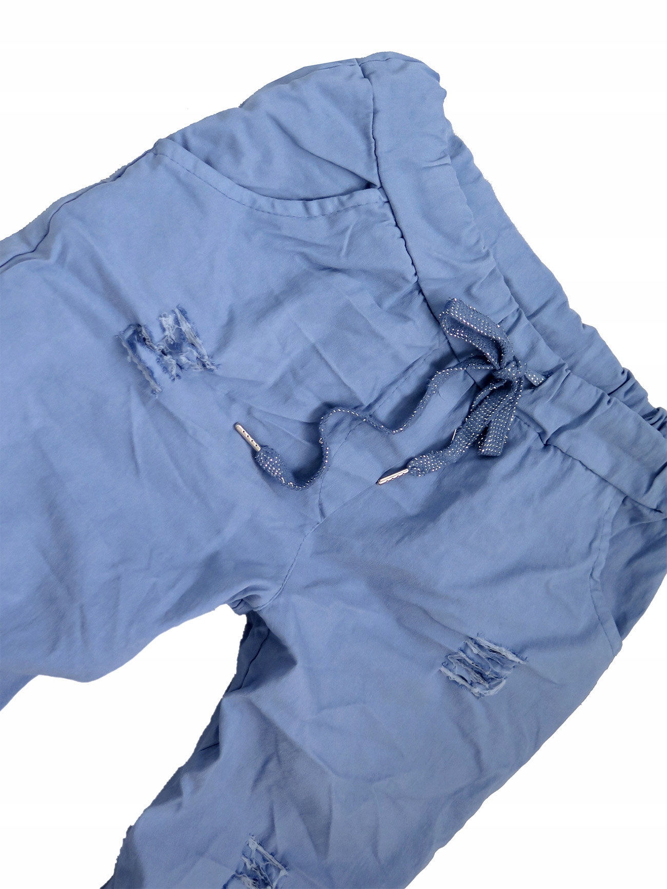 SPODNIE SOFT GNIOTKI 40 42 44 46BAGGY BIANCO ITALY Rozmiar L/XL