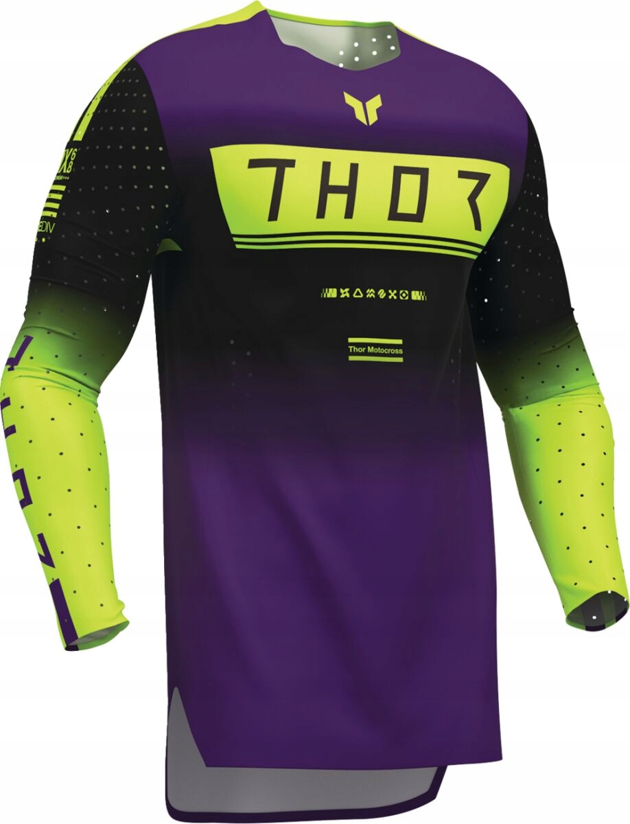 Mikina Na Cross Quada Atv Thor Sportmode Geo Black/purple 2XL 2910-8746