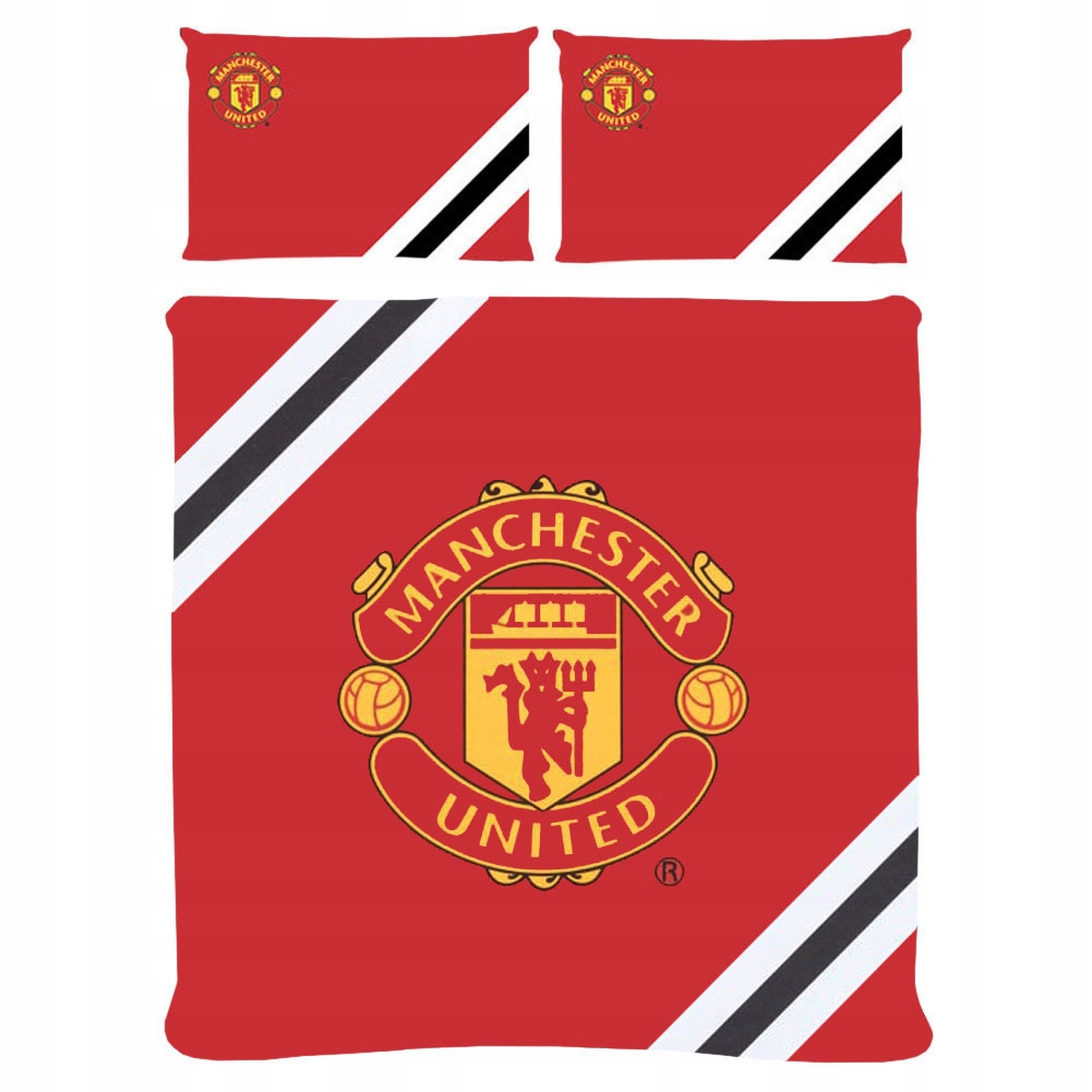 pościel dwustronna 200 x 200 Manchester United Core oficjalny