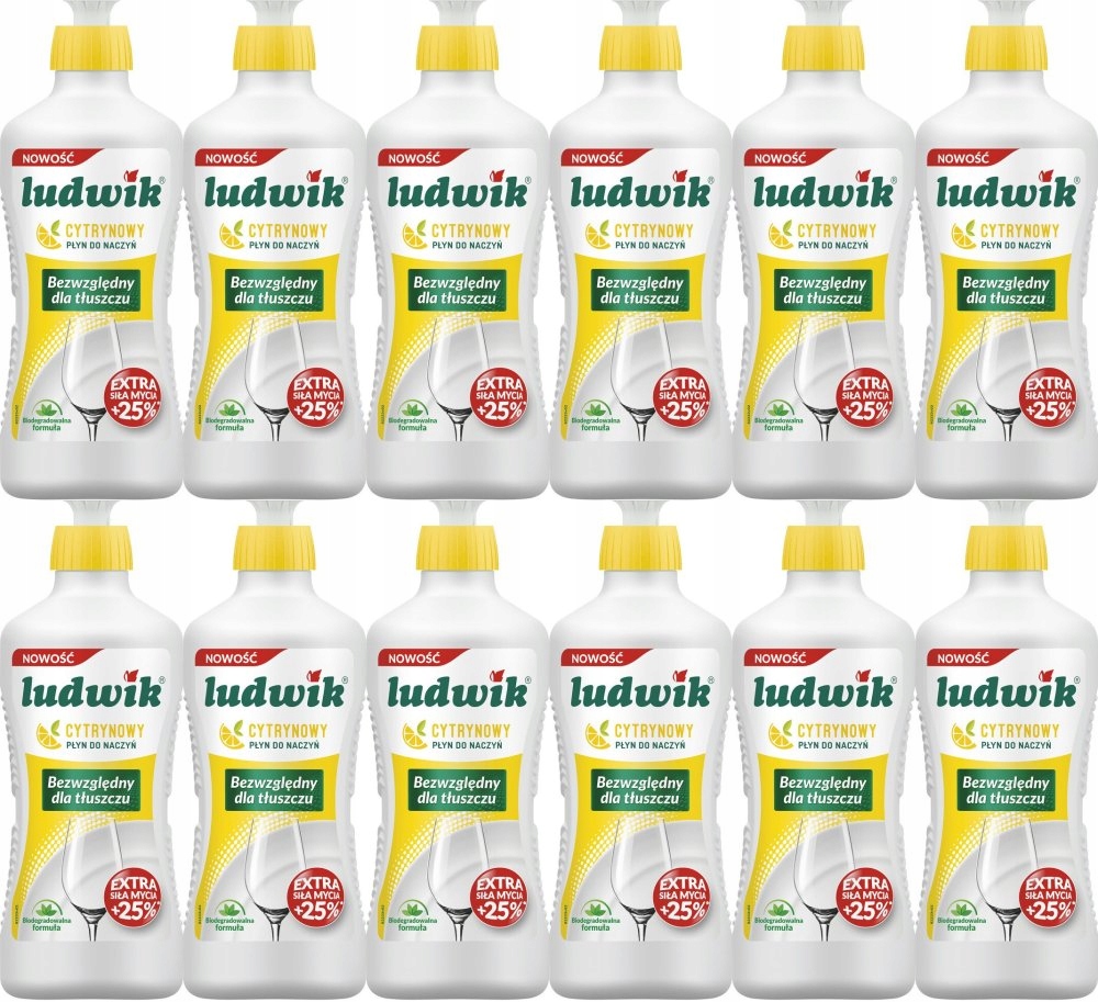 

Płyn do naczyń Ludwik cytrynowy 450g x12