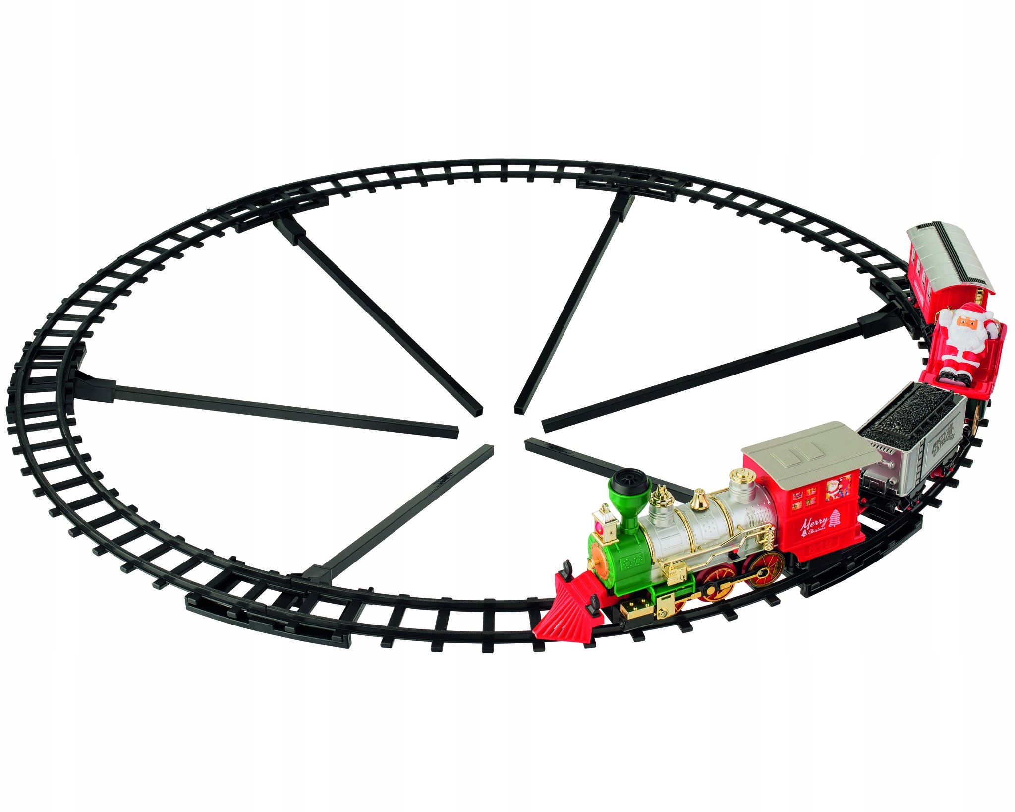 Vianočná Led vláčiková dráha jazdiaca na vianočný stromček