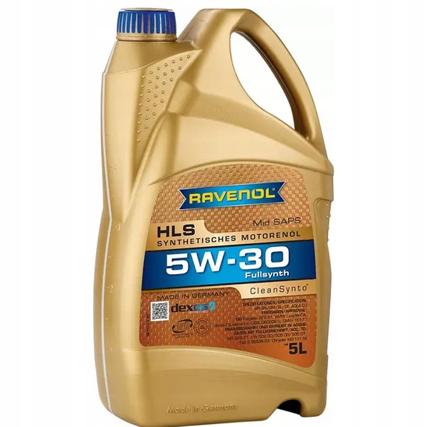 

Ravenol Hls Olej 5W30 Cleansynto Acea C3 5L