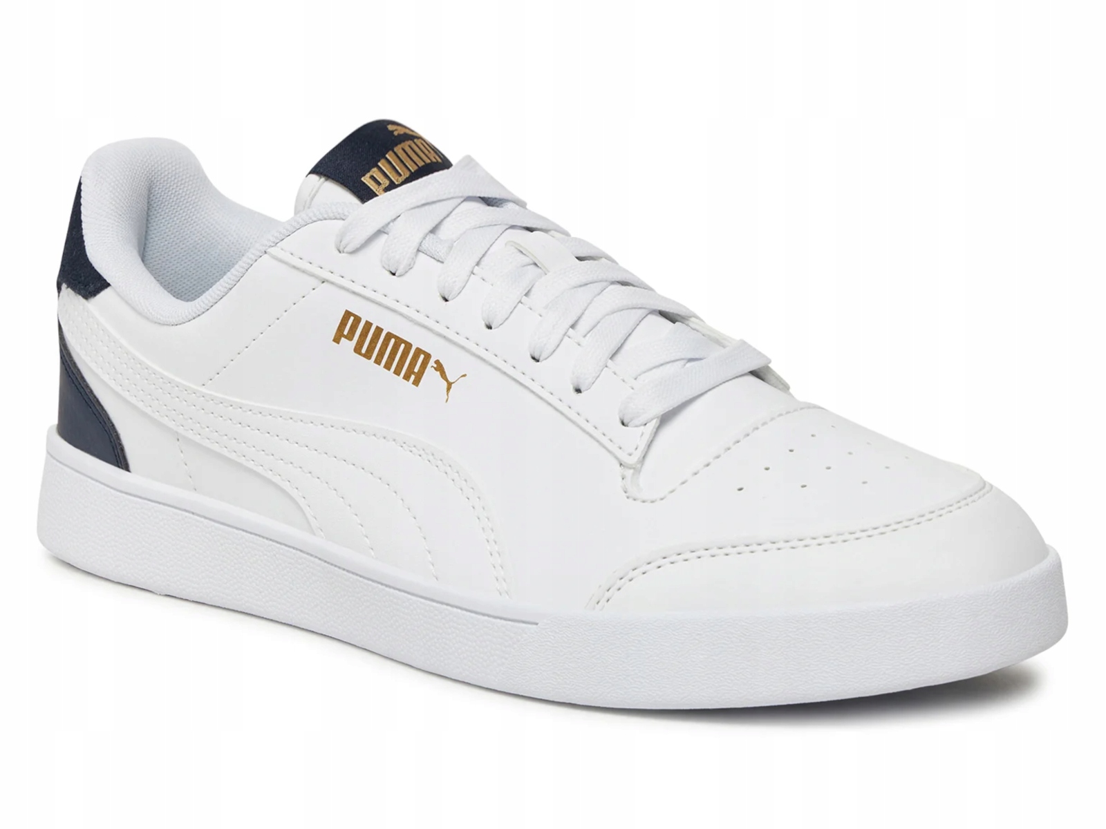 Pánské boty Puma Shuffle 309668-05 sportovní tenisky bílé nízké 44,5