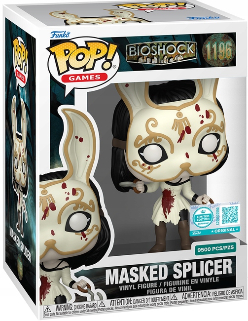 Figurka Funko Pop! Maskovaný Splicer 1196 Bioshock Limitovaná 9500KS/PZS 16CM