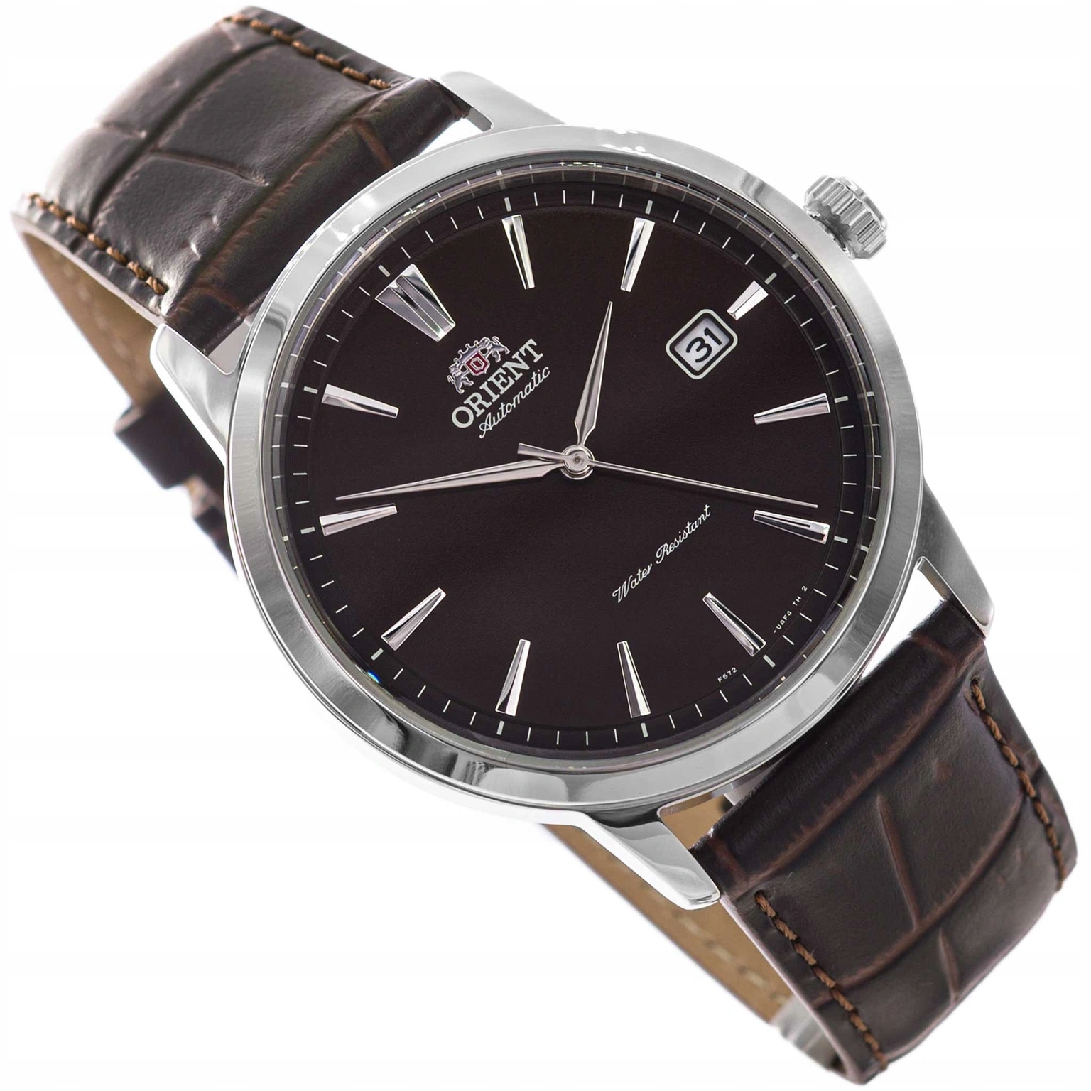 Pánské Hodinky Orient RA-AC0F17Y30B Contemporary Automatic Hnědé Na Řemínku
