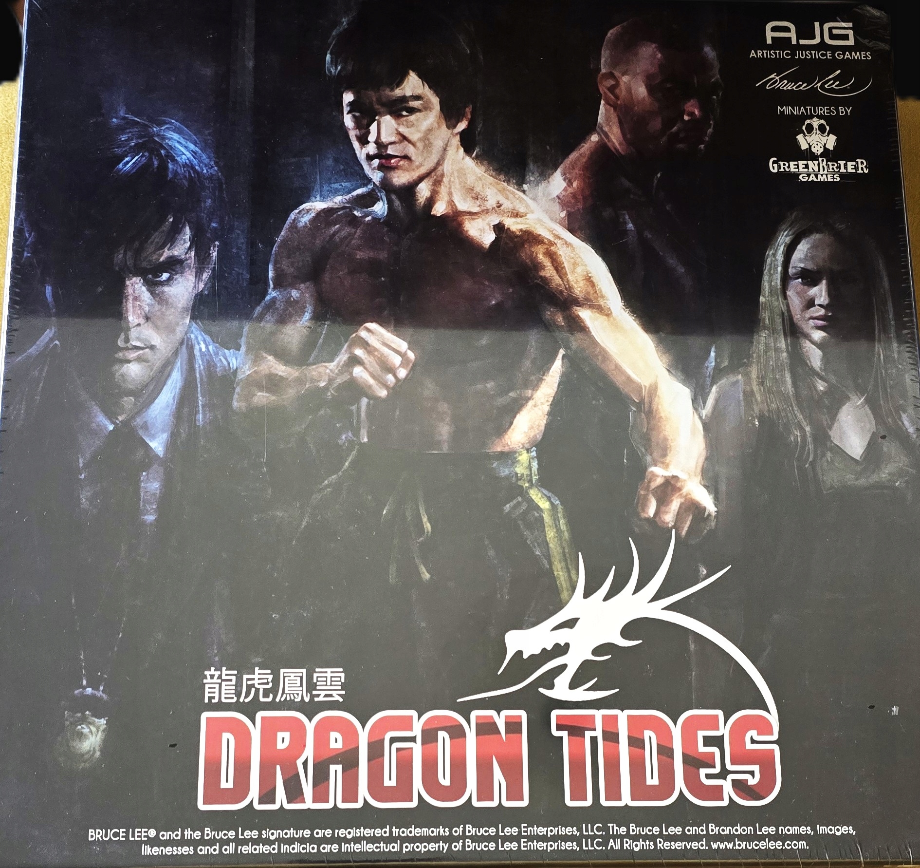 Bruce Brandon Lee Gra Planszowa Dragon Tides Artistic Justice Games Unikat