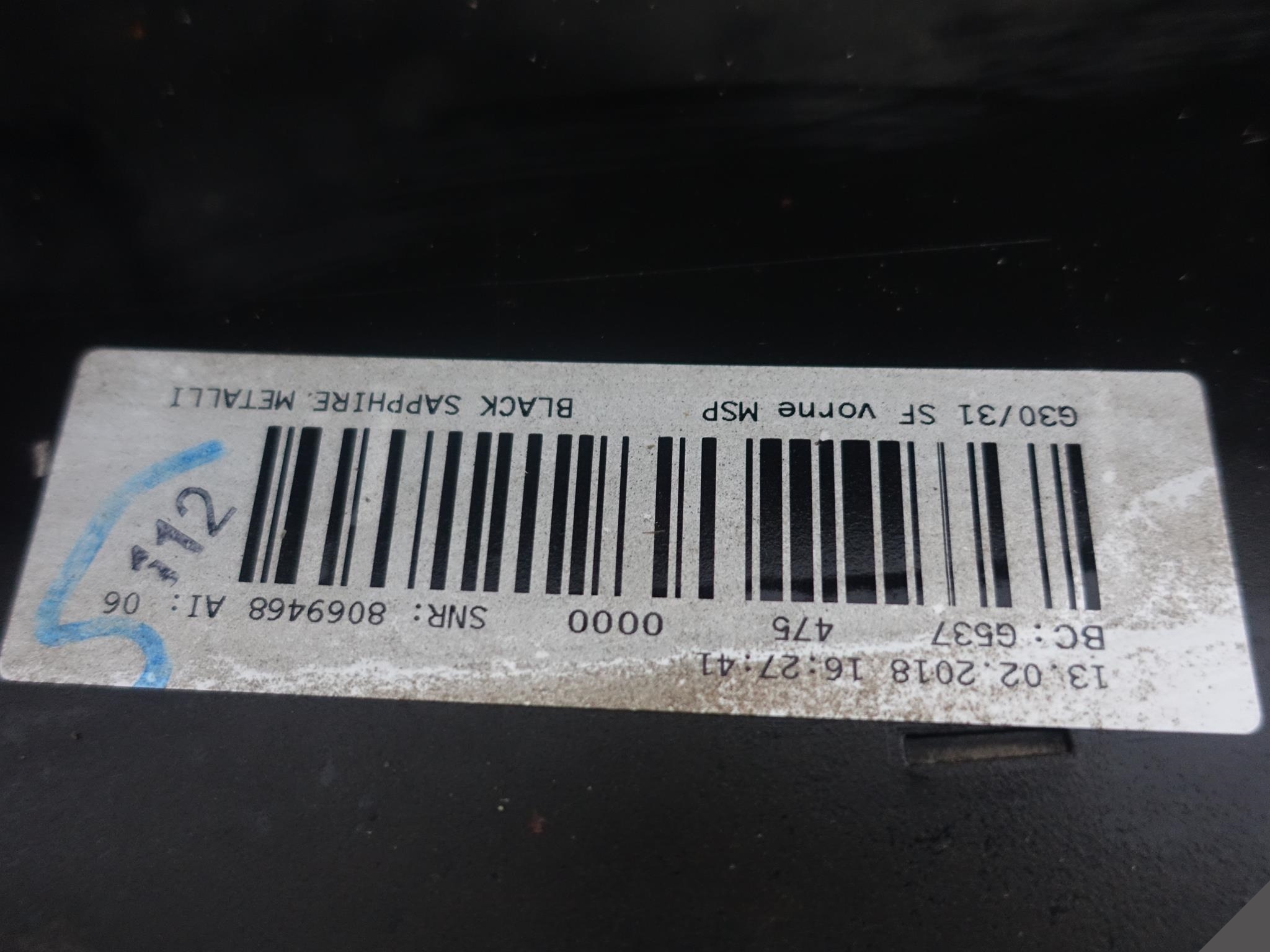 BMW 5 G30 G31 m-packet 17- bumper front *6XPDC*