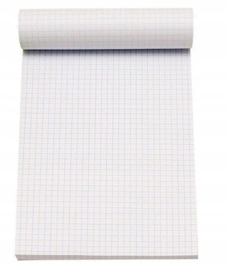 

Blok biurowy A6, kratka, 100 kartek