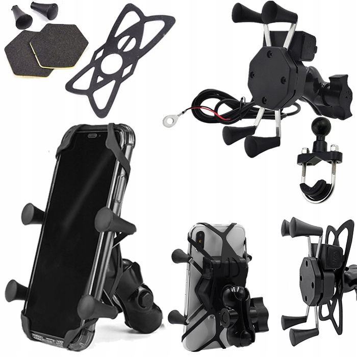 

Uchwyt Na Telefon Usb 2.1A Motocyklowy Kierownica