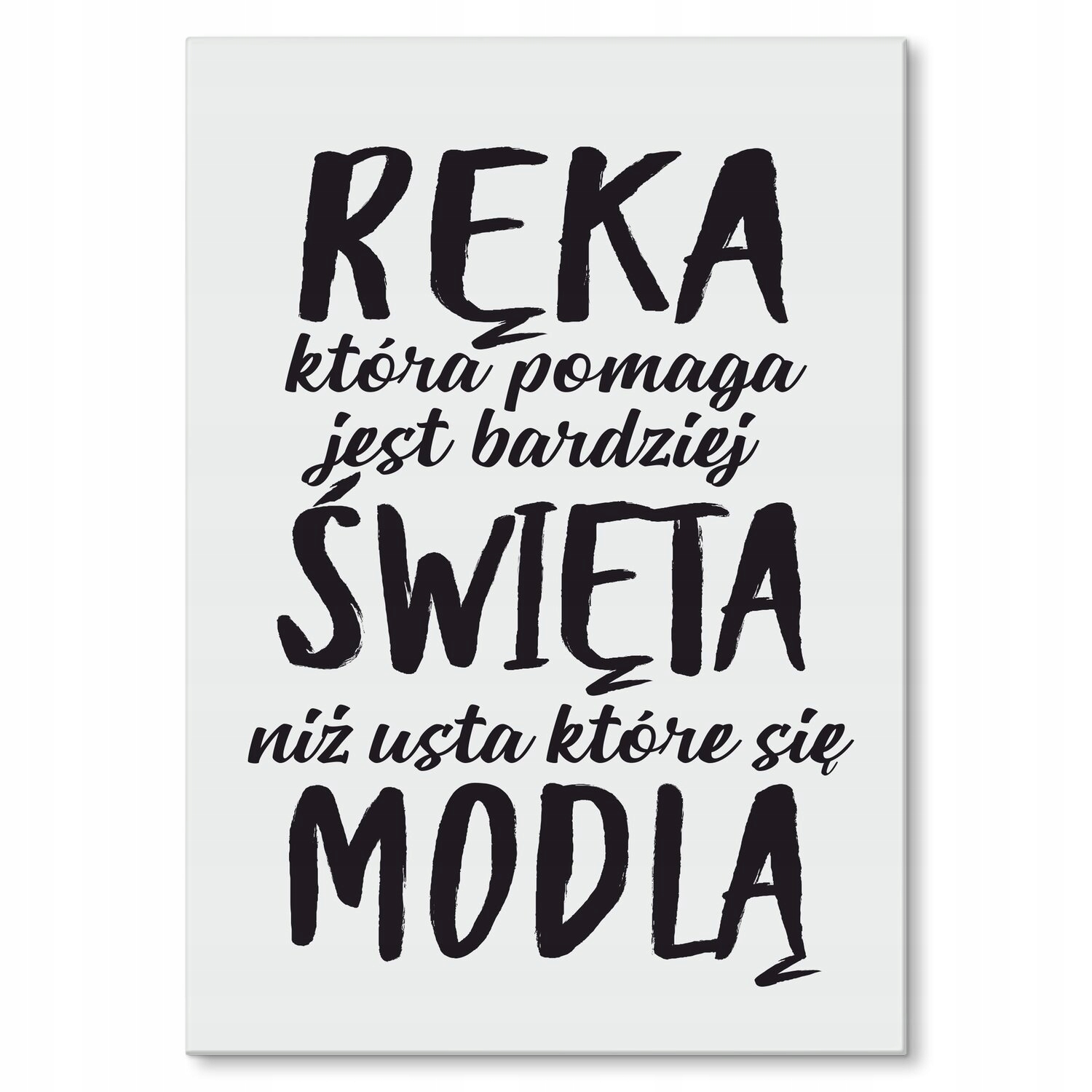 Kovový plakát Ruka, která pomáhá Štítek Plech 42 x 59,4 cm Dárek