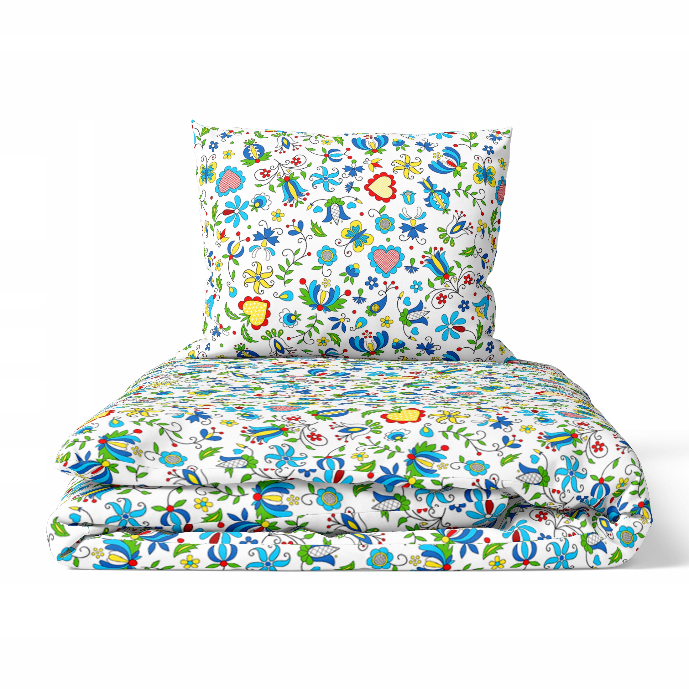 Povlečení 140x200 cm, 70x80 cm, 140 g/m2, bavlna 100% Kašubské bílé