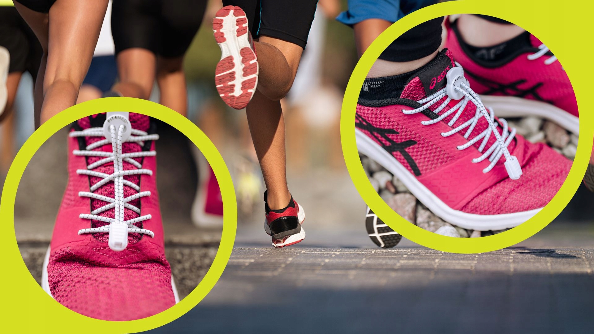 SZNUROWADŁA SAMOZACISKOWE BEZ WIĄZANIA ODBLASK Średnica 3 mm