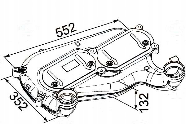 BEHR HELLA INTERCOOLER CHŁODNICA POWIETRZA DOŁADOW