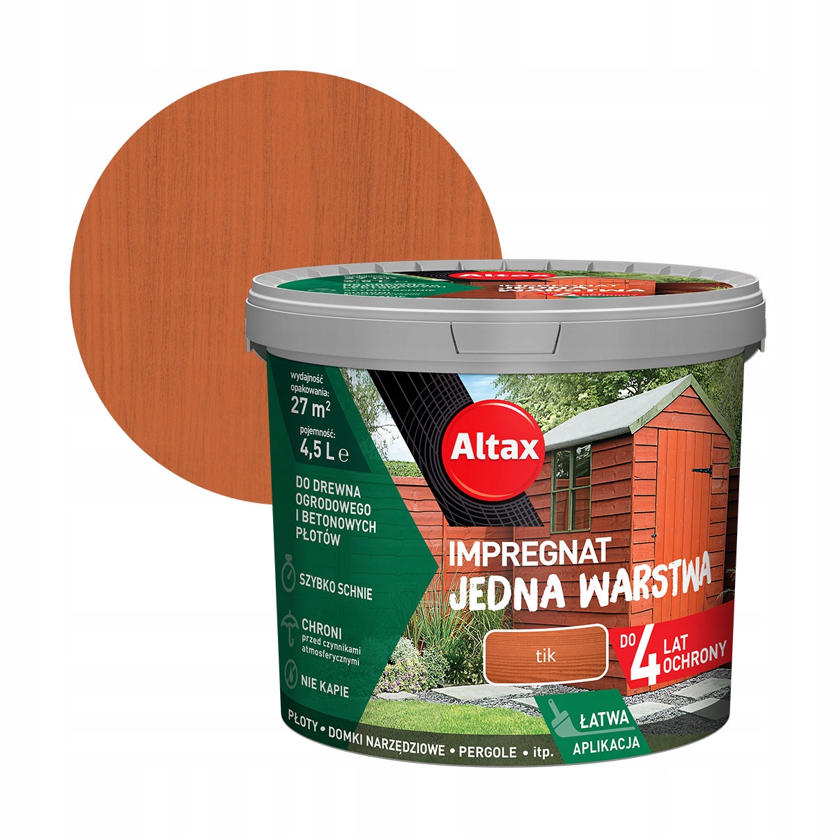 

Altax Impregnat Do Drewna 4,5L Tik