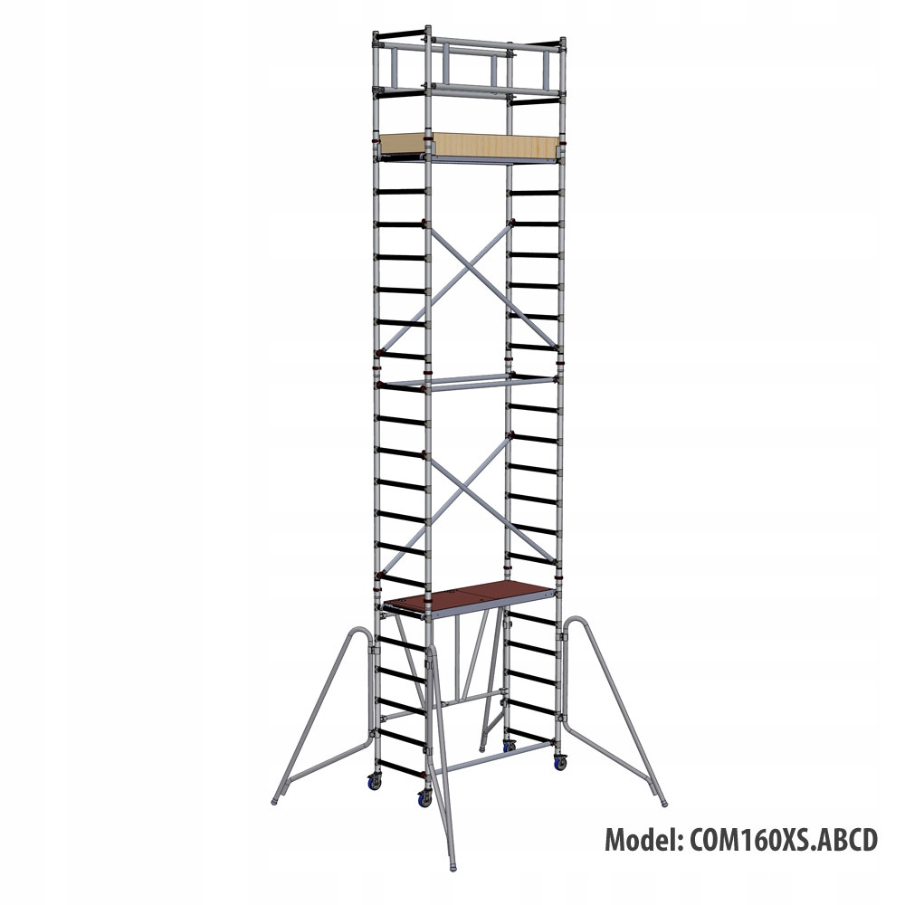 FARAONE COMPACT XS RUSZTOWANIE Jezdne Aluminiowe wym. 75x160 wys. H 7,6M