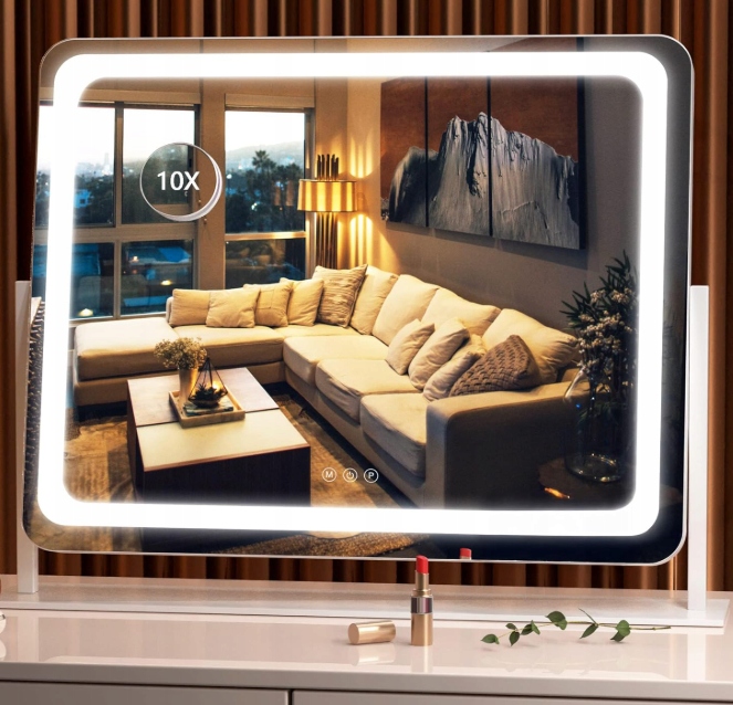 Hasipu Led zrkadlo 55x45 cm 10x Usb biele