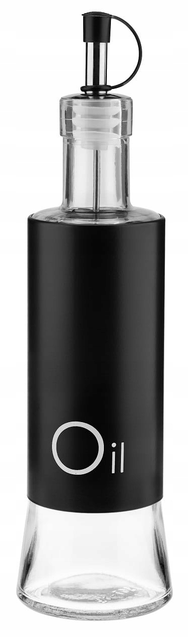 

Dozownik szklany olej oliwa Greno 320 ml czarny