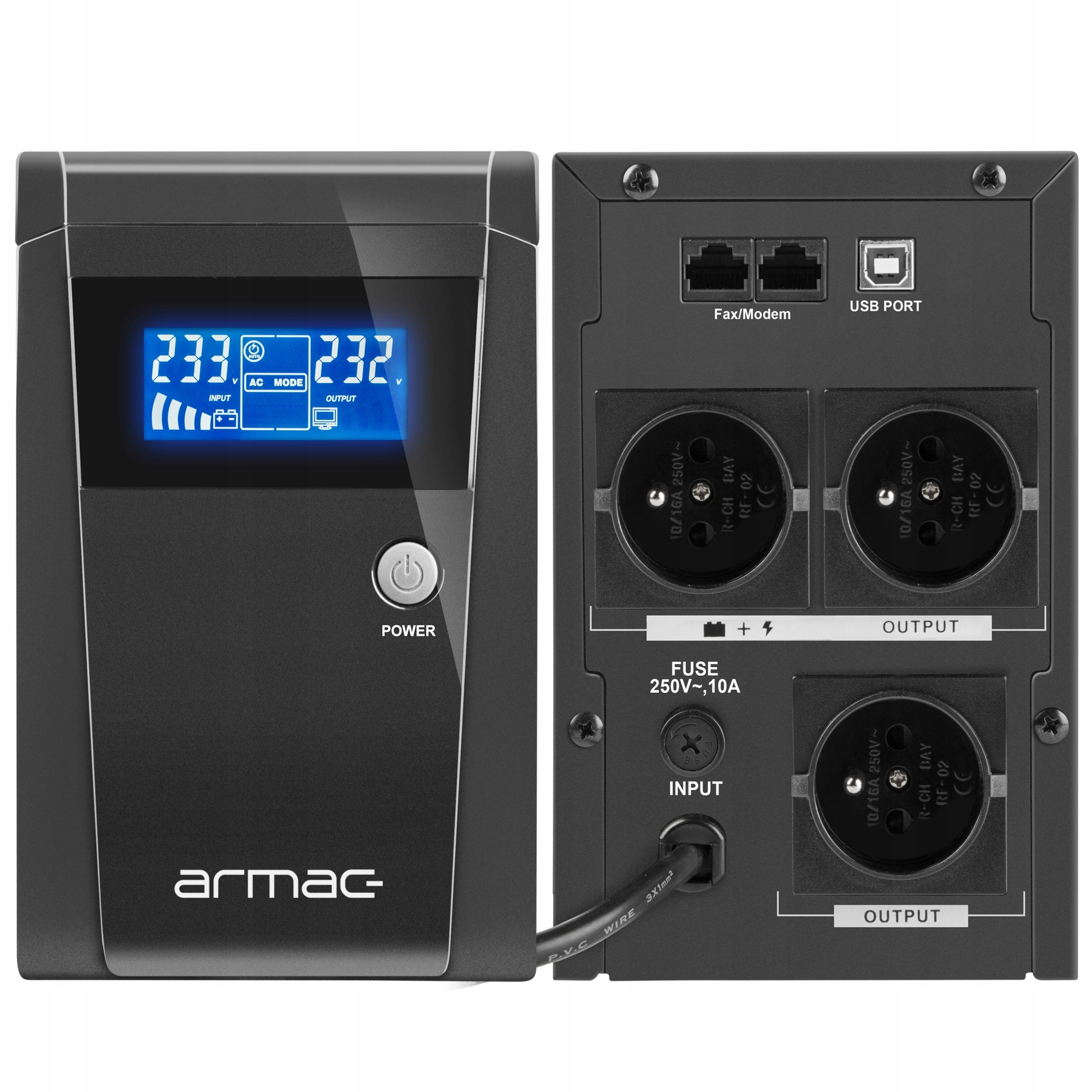 Armac Office O/1500E/LCD 1500VA 950W