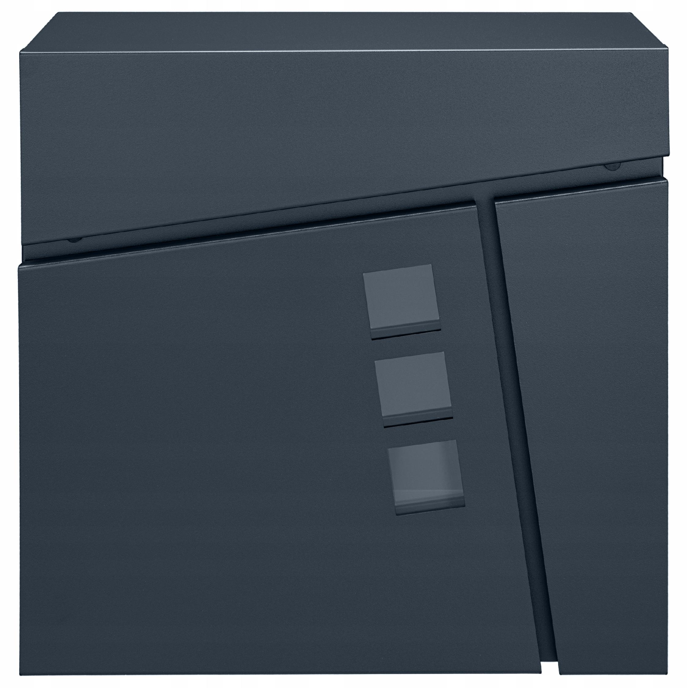 Poštovní Schránka Poštovní Antracit S Novinami Tichý Domeček Velká RAL7016