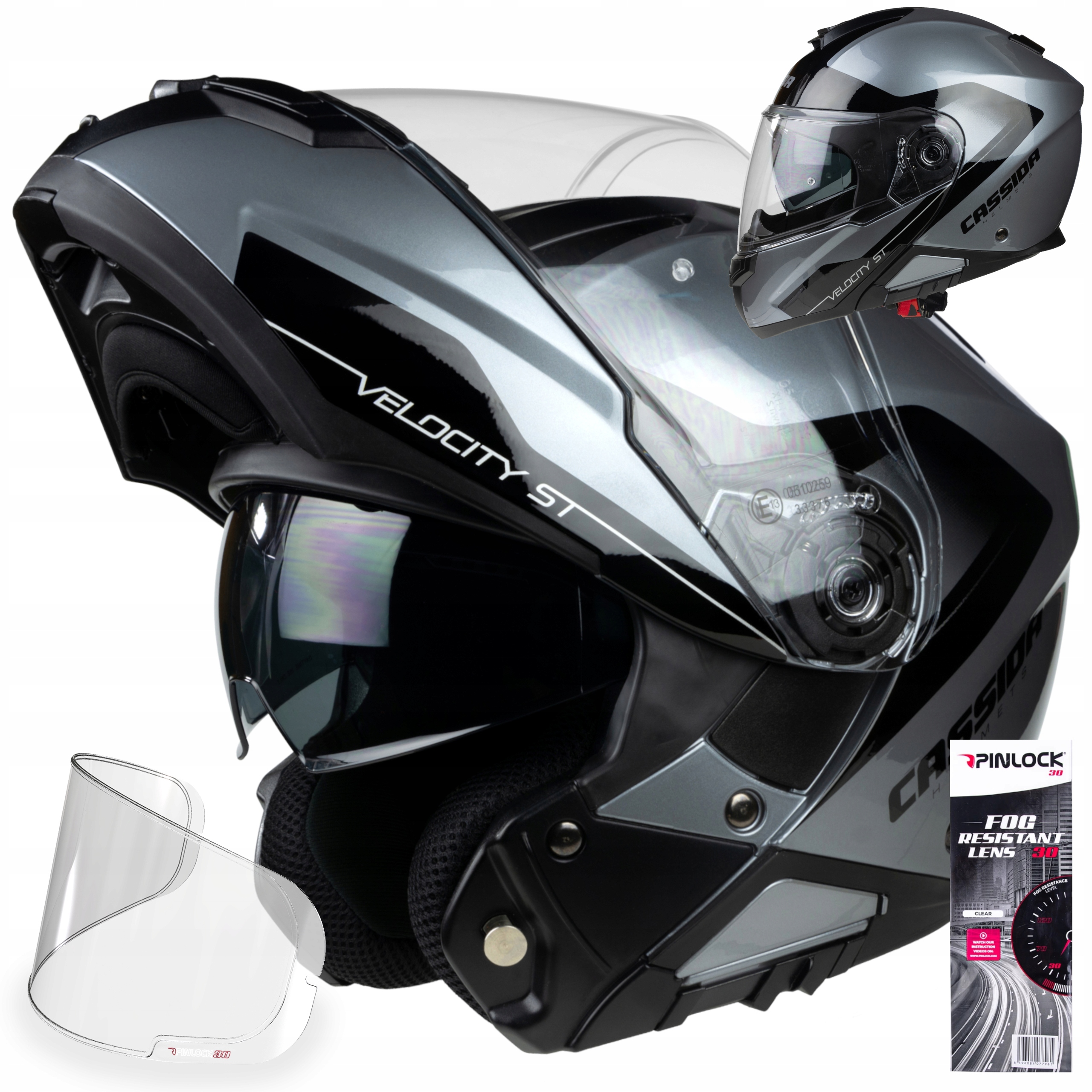 

Kask Szczękowy Cassida Velocity Ece/dot Pinlock L